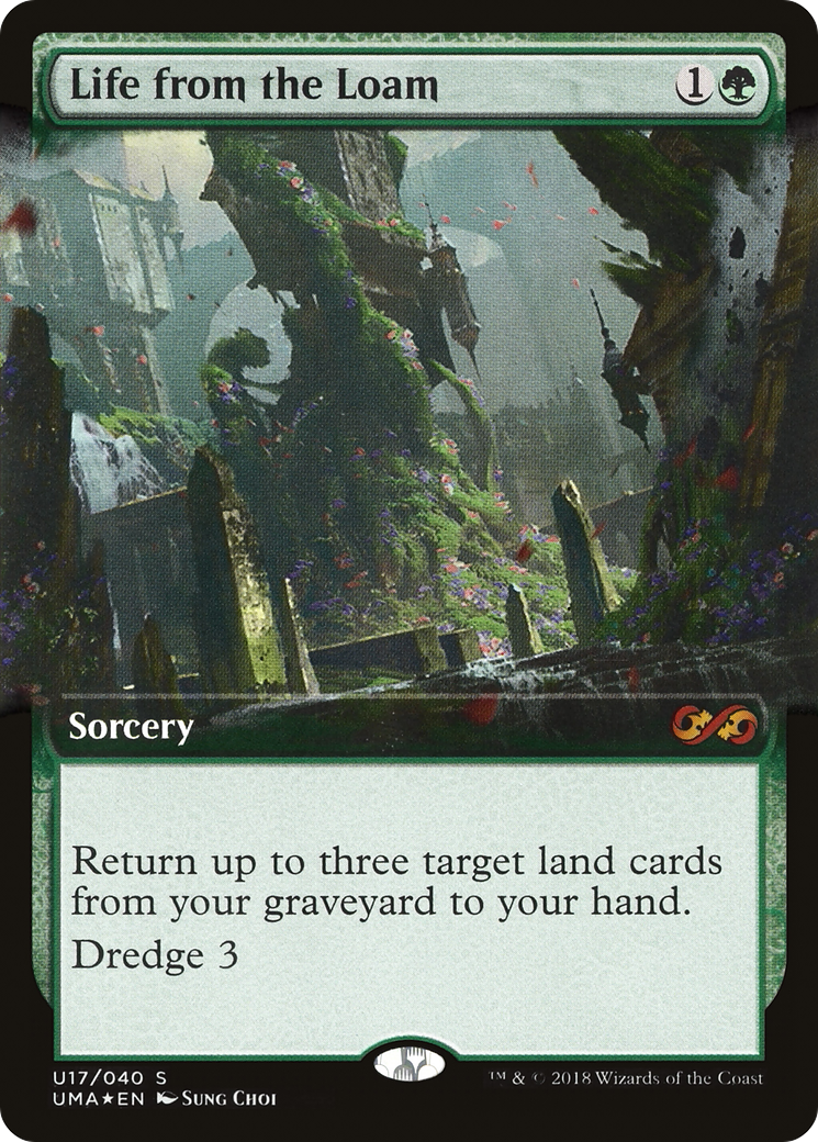 Life from the Loam (UMA:BT-U17)  Foil - Ultimate Box Topper: (Extended Art)