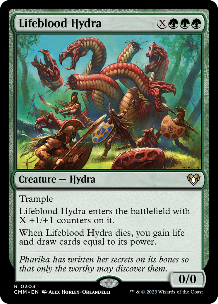Lifeblood Hydra (CMM-303)  Foil - Commander Masters