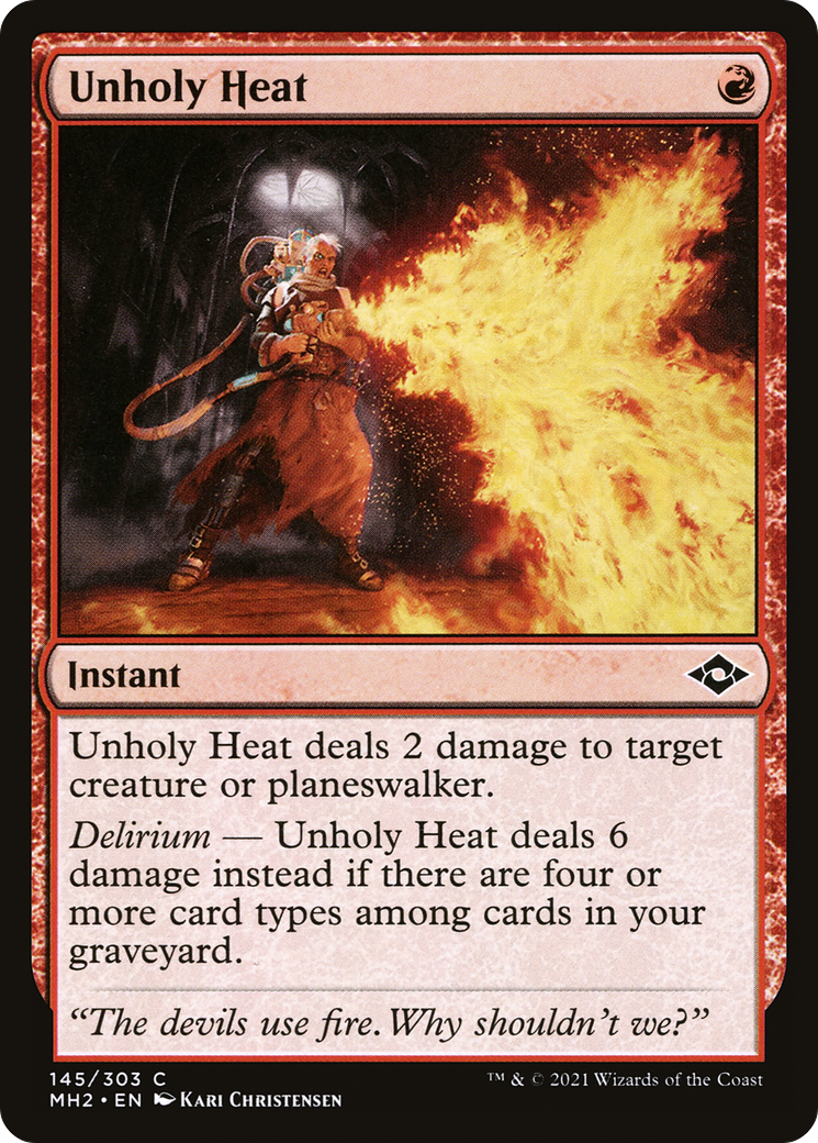 Unholy Heat (MH2-145)  Foil - Modern Horizons 2