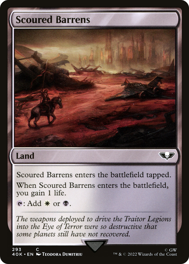 Scoured Barrens (40K-293)  - Warhammer 40,000 Commander