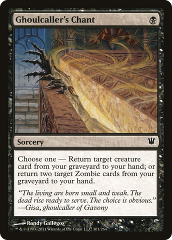 Ghoulcaller's Chant (ISD-101)  Foil - Innistrad