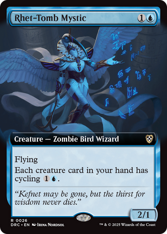 Rhet-Tomb Mystic (Extended Art) (DRC-026)  - Commander: Aetherdrift: (Extended Art)