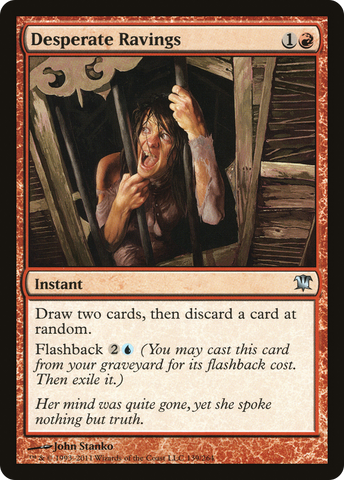 Desperate Ravings (ISD-139)  Foil - Innistrad