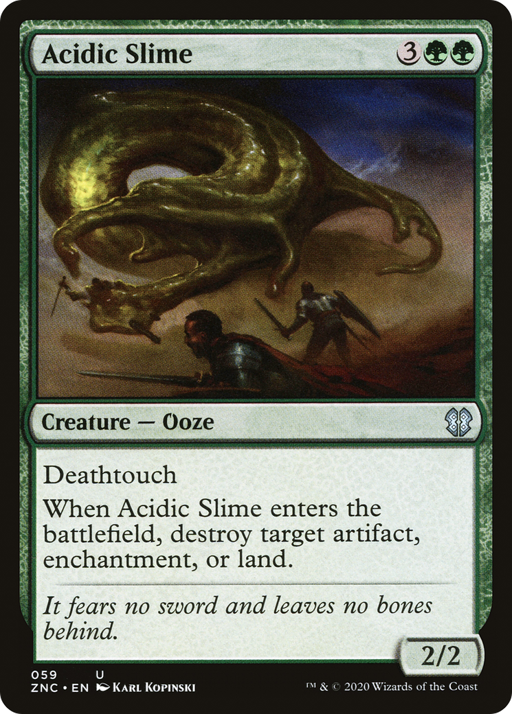 Acidic Slime (ZNC-059)  - Zendikar Rising Commander