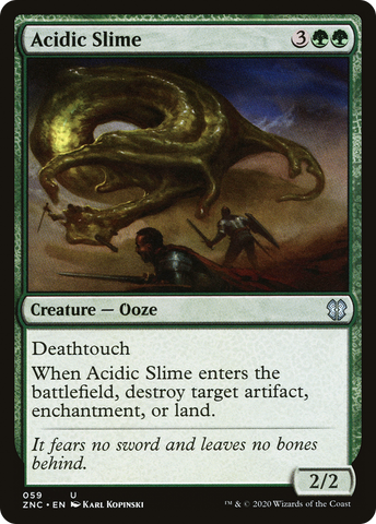 Acidic Slime (ZNC-059)  - Zendikar Rising Commander