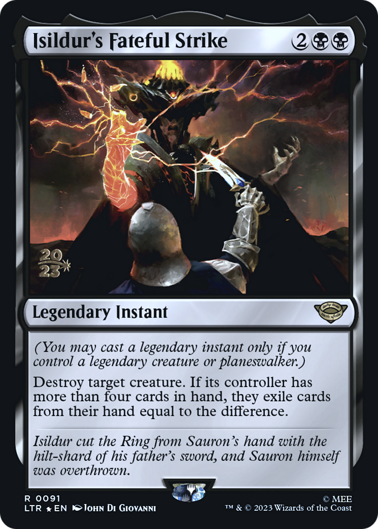 Isildur's Fateful Strike (PRE-091)  Foil - Tales of Middle-earth Promos