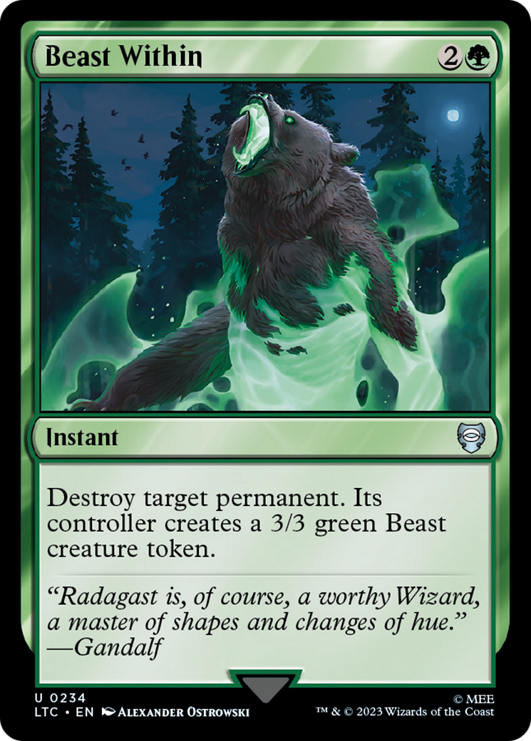 Beast Within (LTC-234)  - Tales of Middle-earth Commander