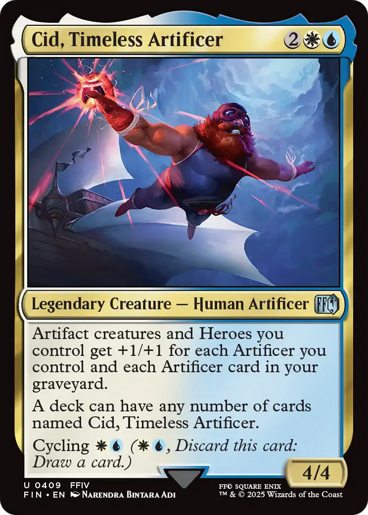 Cid, Timeless Artificer (0409) (FIN-409)  Foil - FINAL FANTASY