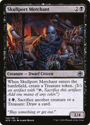 Skullport Merchant (AFR-120)  Foil - Adventures in the Forgotten Realms