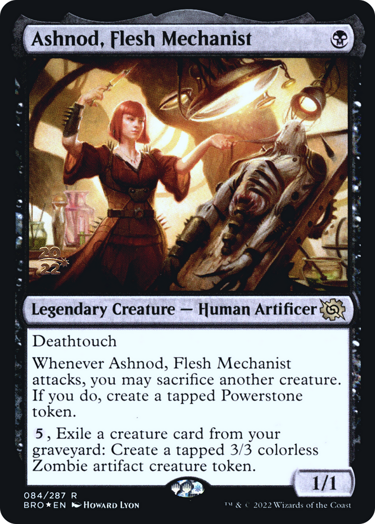 Ashnod, Flesh Mechanist (PRE-084)  Foil - The Brothers' War Promos