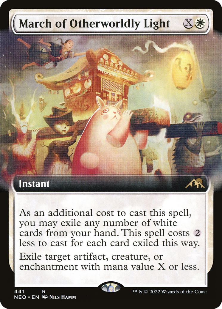 March of Otherworldly Light (Extended Art) (NEO-441) - Kamigawa: Neon Dynasty: (Extended Art) Foil