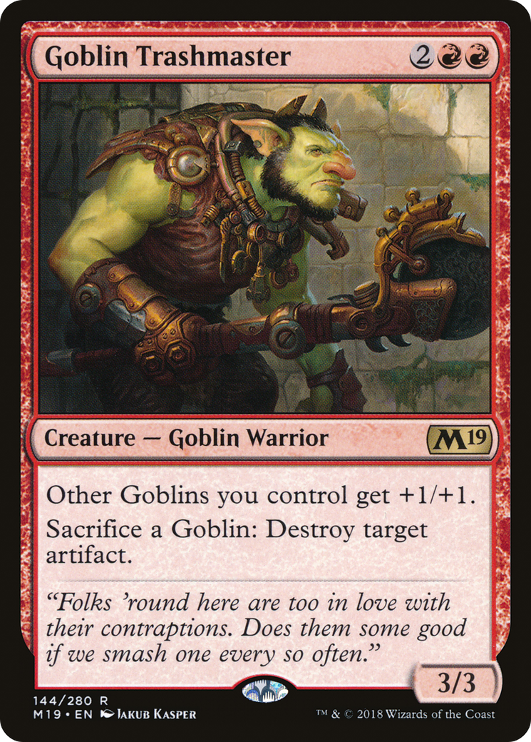 Goblin Trashmaster (M19-144)  - Core Set 2019