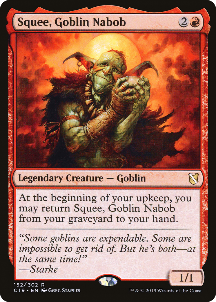 Squee, Goblin Nabob (C19-152)  - Commander 2019