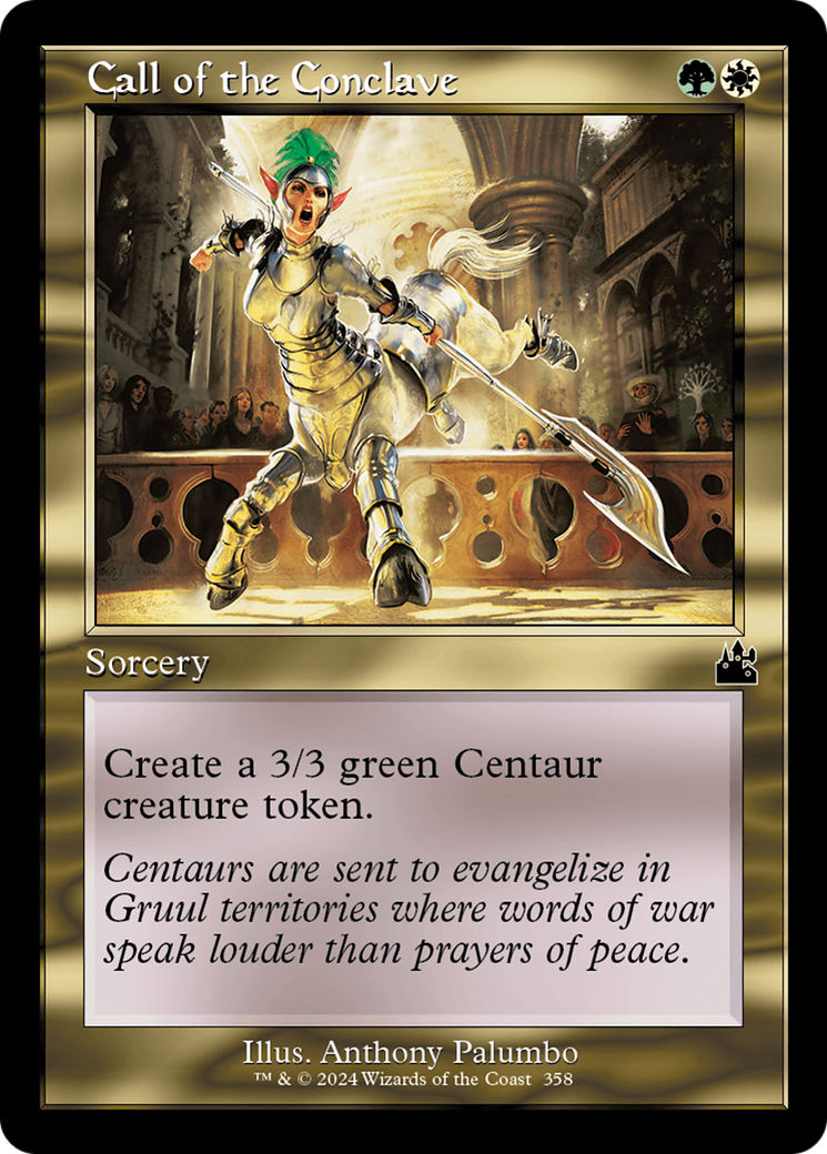 Call of the Conclave (Retro Frame) (RVR-358)  Foil - Ravnica Remastered