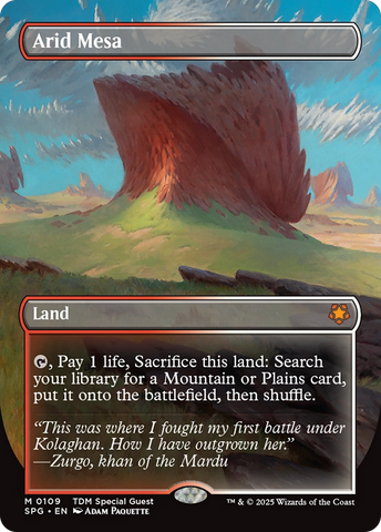 Arid Mesa (Borderless) (SPG-109)  Foil - Special Guests