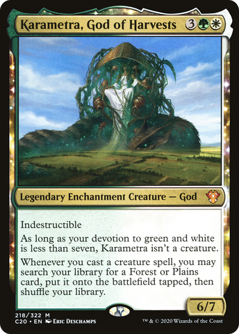 Karametra, God of Harvests (C20-218)  - Commander 2020: (enchantment)