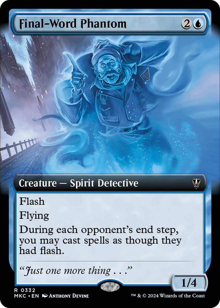 Final-Word Phantom (Extended Art) (MKC-332)  - Murders at Karlov Manor Commander: (Extended Art)