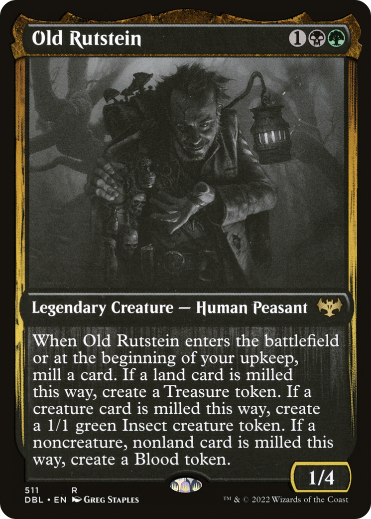 Old Rutstein (DBL-511)  Foil - Innistrad: Double Feature