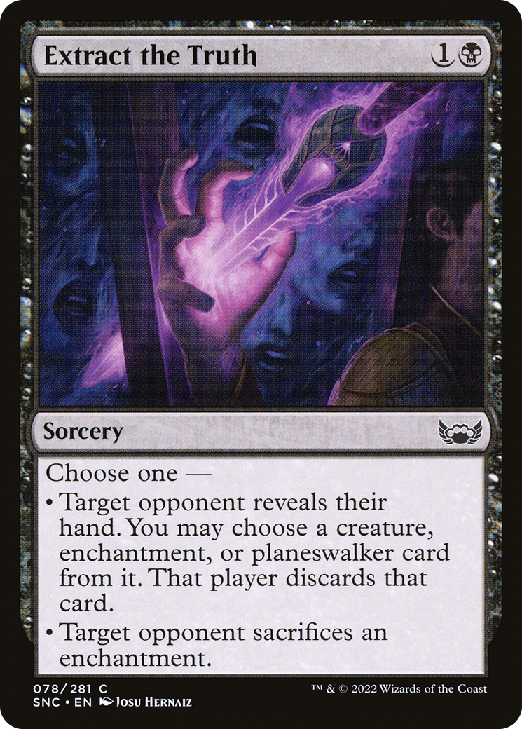 Extract the Truth (SNC-078) - Streets of New Capenna Foil