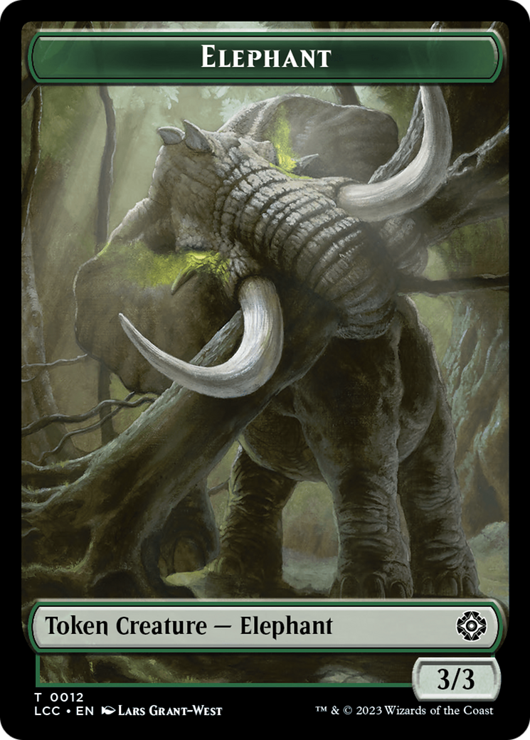 Elephant (TLCC-012)  - The Lost Caverns of Ixalan Commander Tokens