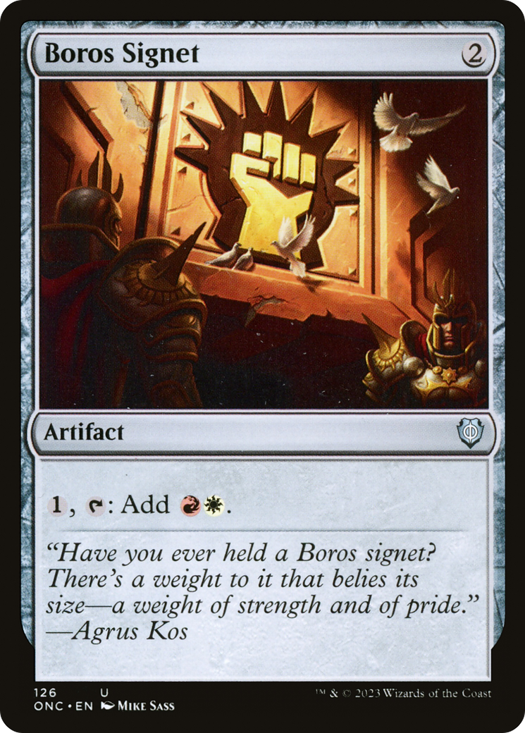 Boros Signet (ONC-126)  - Phyrexia: All Will Be One Commander