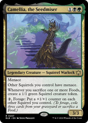 Camellia, the Seedmiser (BLB-207) - Bloomburrow Foil