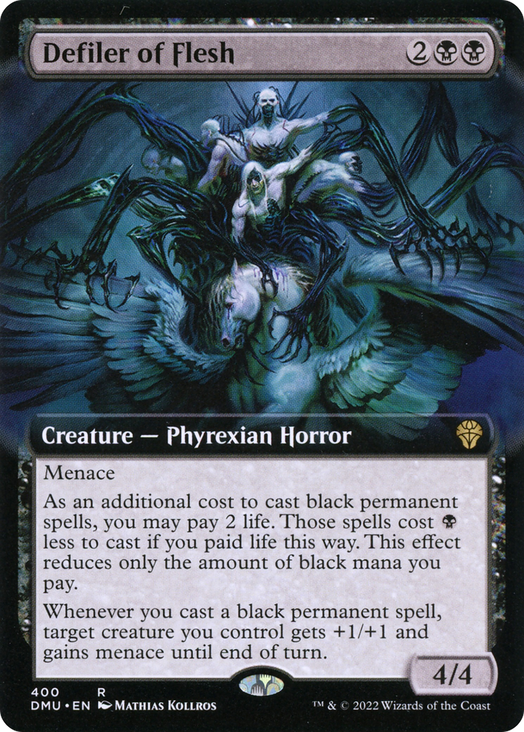 Defiler of Flesh (Extended Art) (DMU-400)  Foil - Dominaria United: (Extended Art)