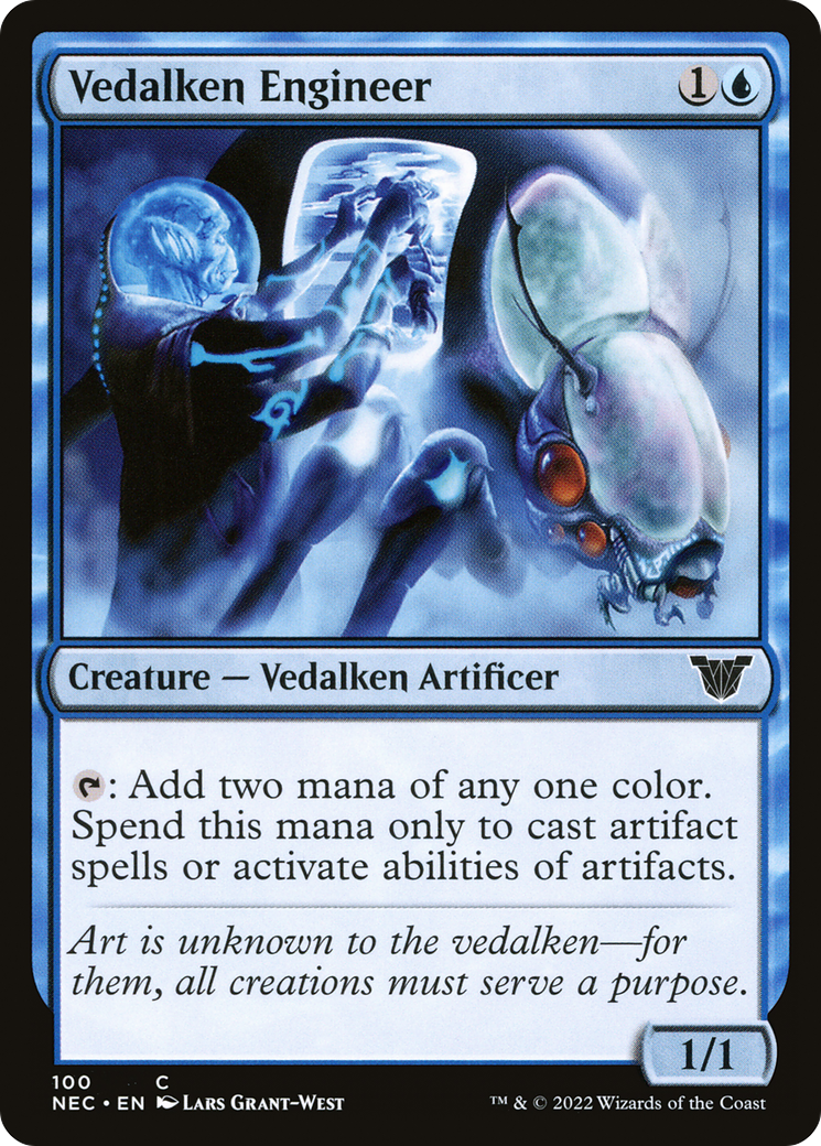 Vedalken Engineer (NEC-100)  - Neon Dynasty Commander