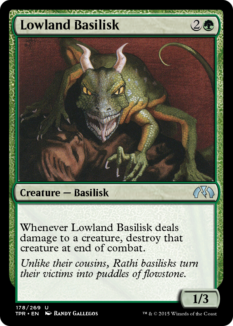 Lowland Basilisk (TPR-178)  Foil - Tempest Remastered