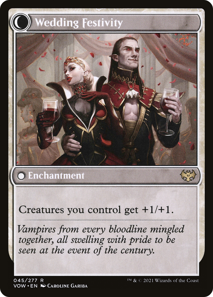 Wedding Announcement (VOW-045)  Foil - Innistrad: Crimson Vow: (Double Faced Transform)