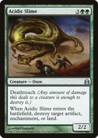 Acidic Slime (CMD-140)  - Commander 2011