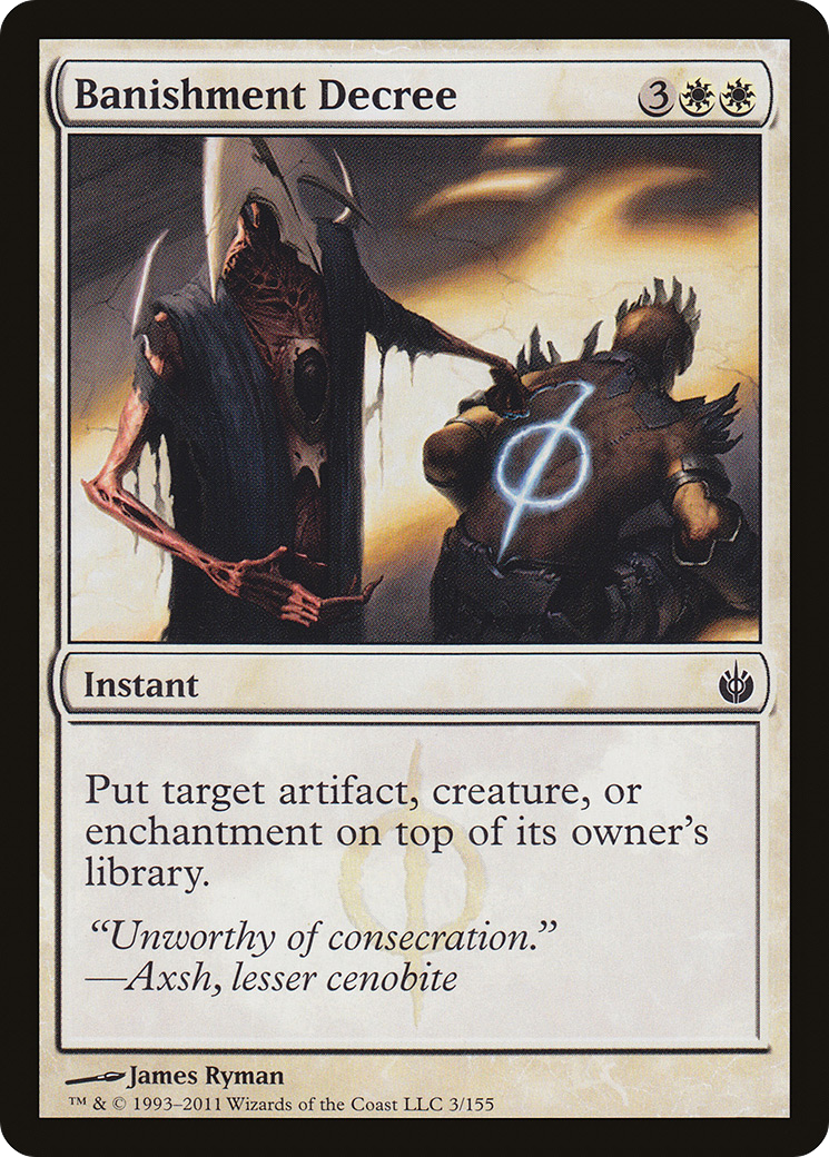 Banishment Decree (MBS-003)  - Mirrodin Besieged