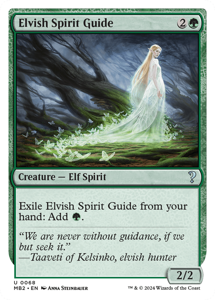 Elvish Spirit Guide (White Border) (MB2-068)  - Mystery Booster 2
