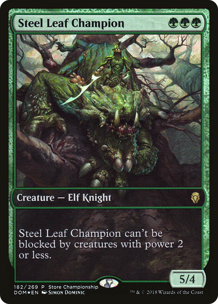 Steel Leaf Champion (GAME-182)  Foil - Dominaria Promos