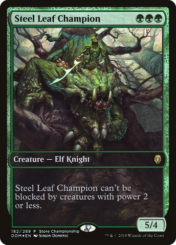 Steel Leaf Champion (GAME-182)  Foil - Dominaria Promos