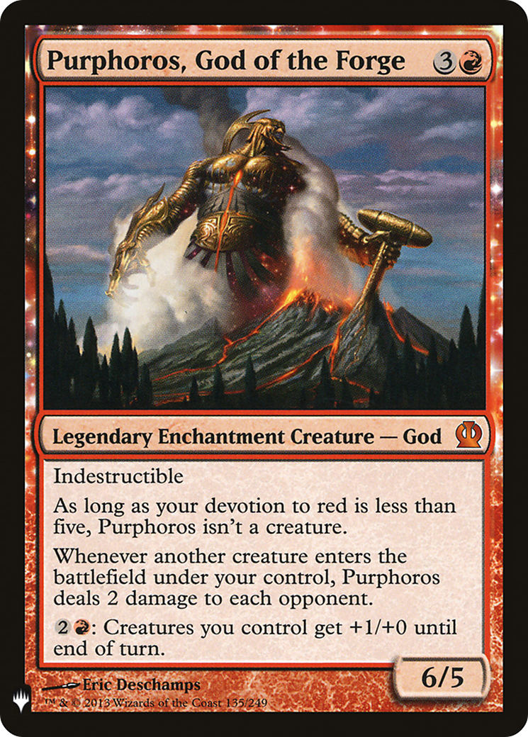 Purphoros, God of the Forge (LIST-135)  - The List: (enchantment)