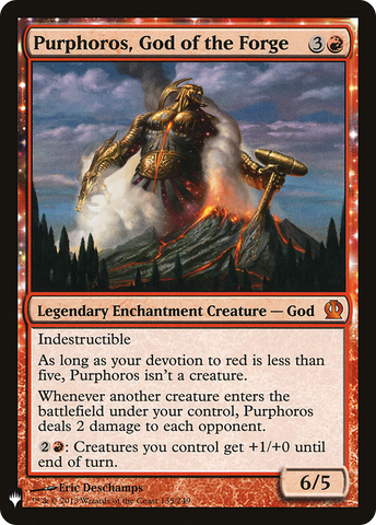 Purphoros, God of the Forge (LIST-135)  - The List: (enchantment)