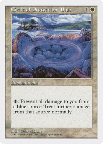 Circle of Protection: Blue (5ED-)  - Fifth Edition