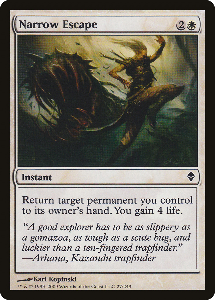 Narrow Escape (ZEN-027)  Foil - Zendikar