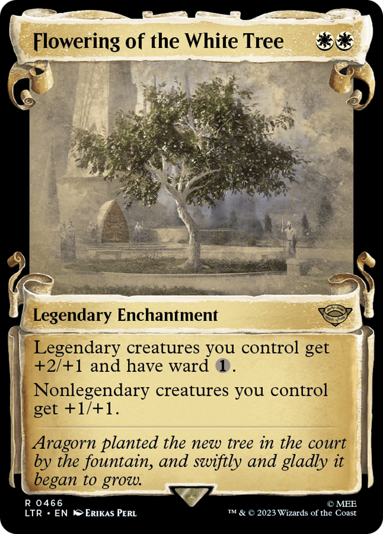 Flowering of the White Tree (Showcase Scrolls) (LTR-466)  Foil - The Lord of the Rings: Tales of Middle-earth: (Showcase)