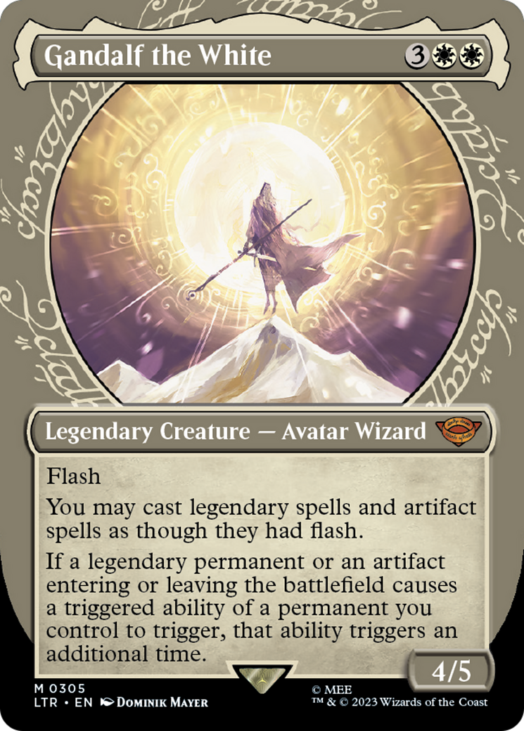 Gandalf the White (Showcase) (LTR-305)  Foil - The Lord of the Rings: Tales of Middle-earth: (Showcase) (Borderless)