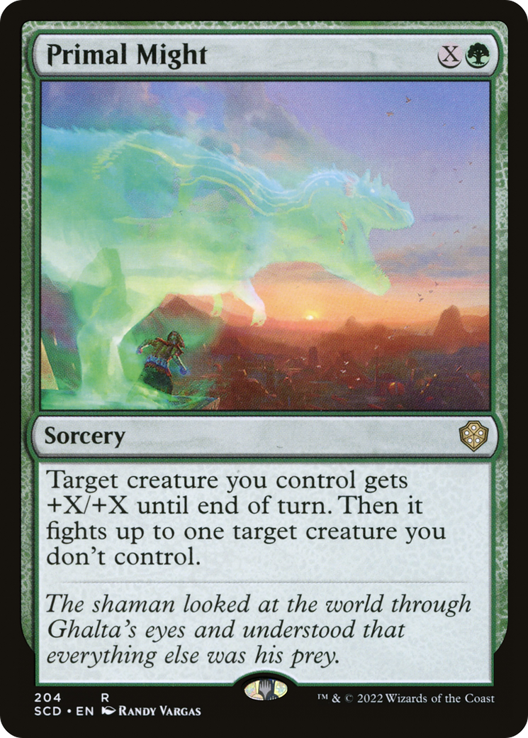 Primal Might (SCD-204)  - Starter Commander Decks