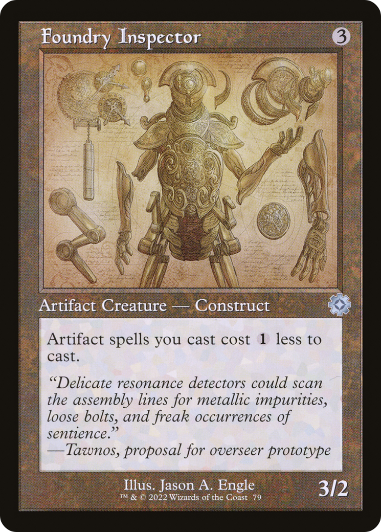 Foundry Inspector (Schematic) (BRR-079)  - The Brothers' War Retro Artifacts