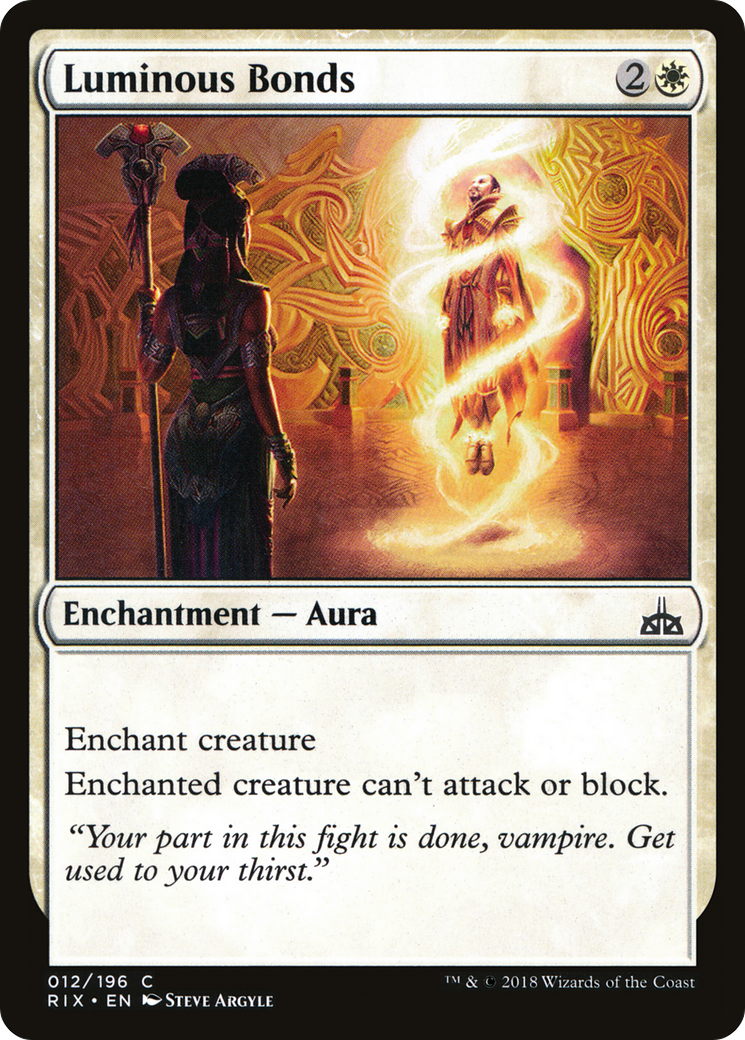 Luminous Bonds (RIX-012)  - Rivals of Ixalan