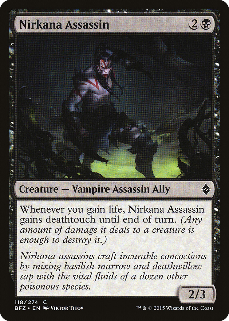 Nirkana Assassin (BFZ-118)  Foil - Battle for Zendikar