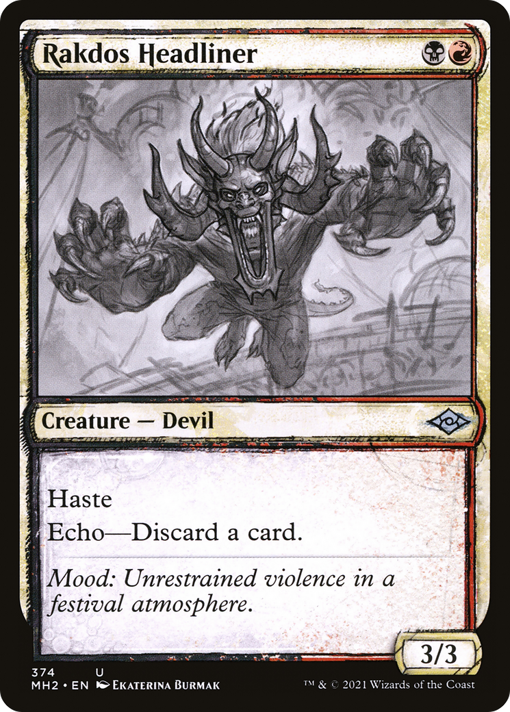 Rakdos Headliner (Showcase) (MH2-374)  - Modern Horizons 2: (Showcase)