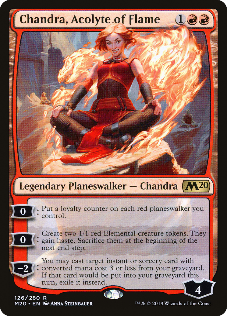 Chandra, Acolyte of Flame (M20-126) - Core Set 2020 Foil