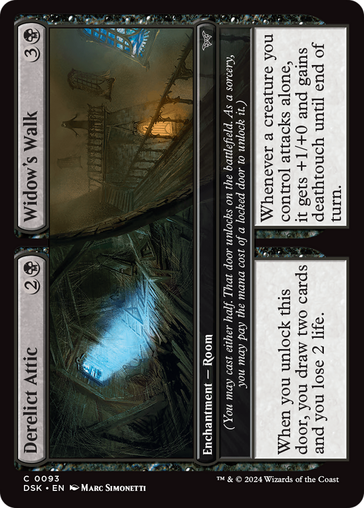 Derelict Attic // Widow's Walk (DSK-093)  - Duskmourn: House of Horror