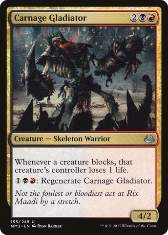Carnage Gladiator (MM3-155)  Foil - Modern Masters 2017