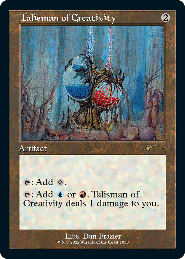 Talisman of Creativity (Retro Frame) (SLD-1058) - Secret Lair Drop Etched Foil